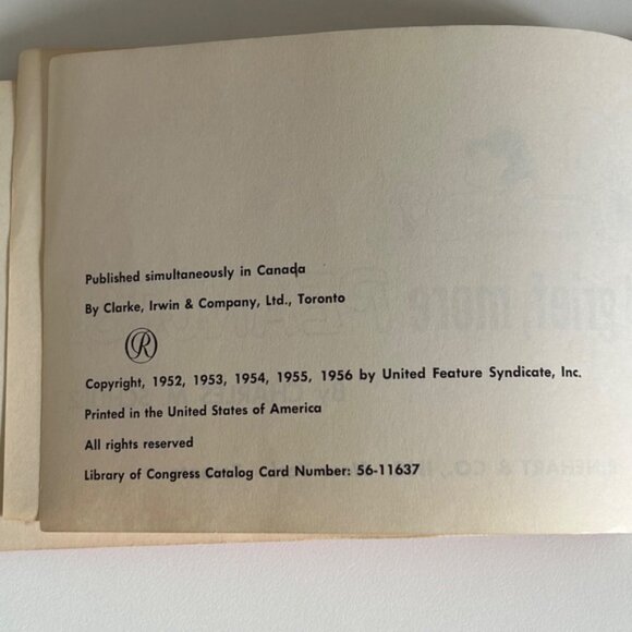 Vintage Rare 1950s Rienhart & Company, INC. Edition Good grief, more PEANUTS! - Picture 3 of 10